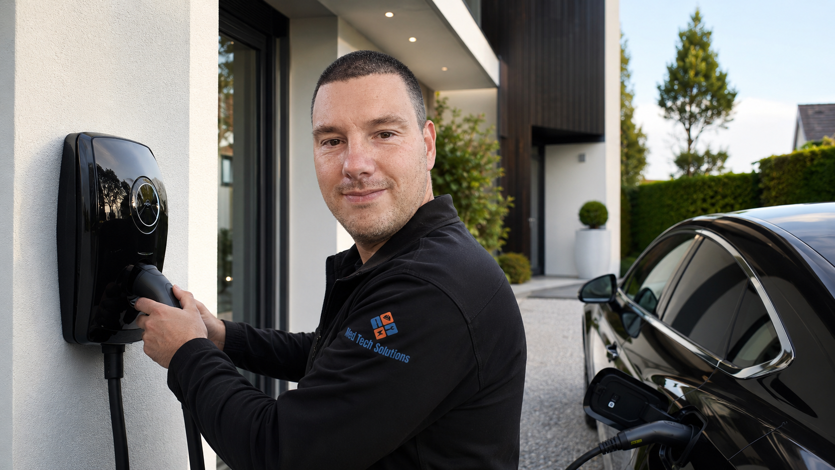 Laadpaal bij woning voorbereid